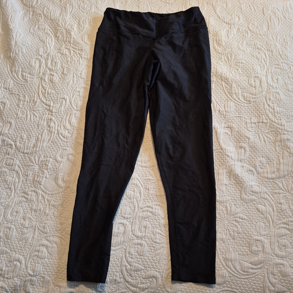 GK adult medium black full length leggings, name x out on tag VGUC